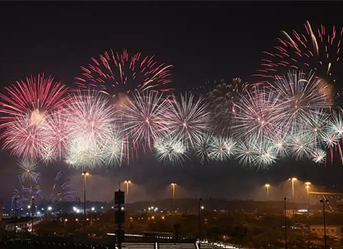 霍林郭勒市焰火晚会